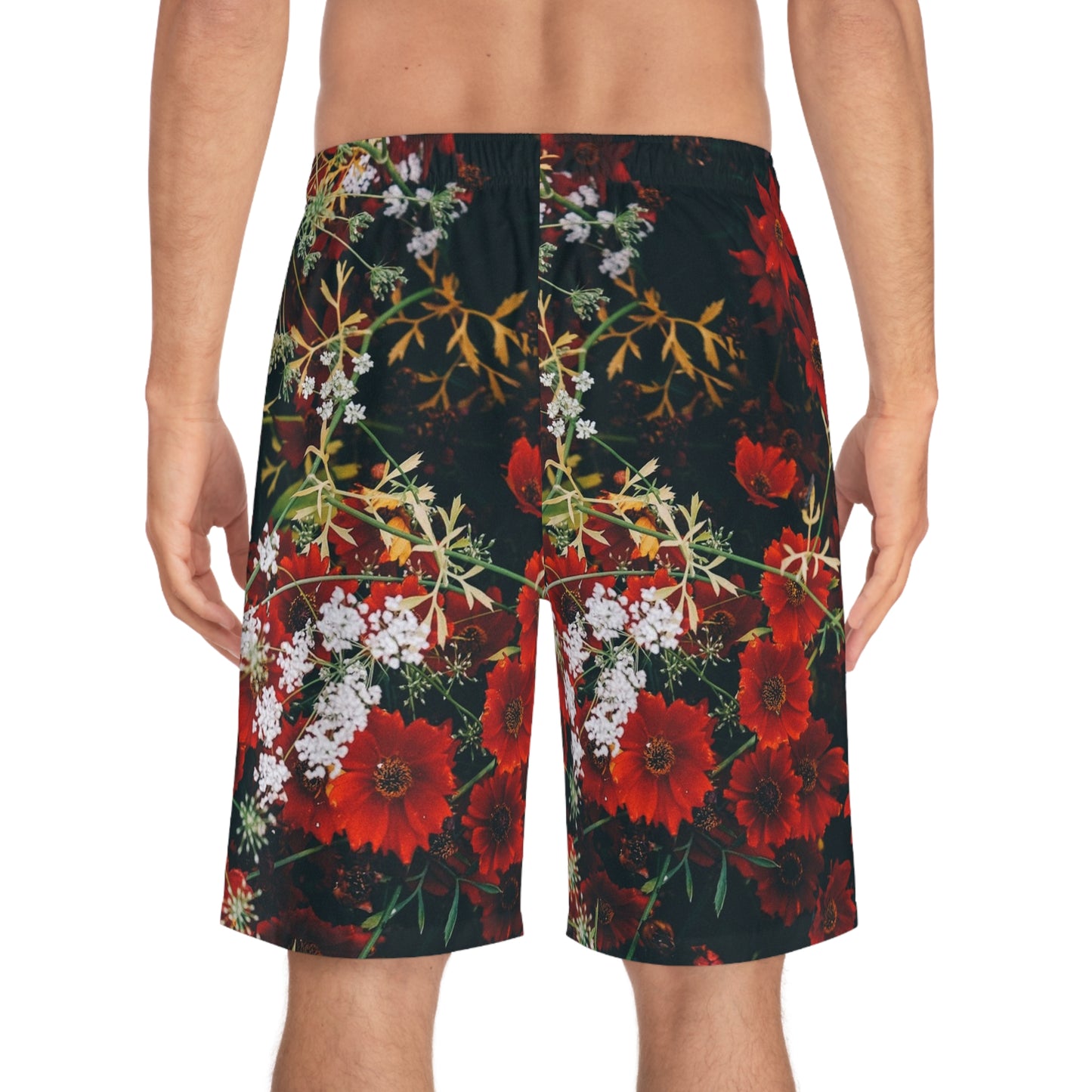 All over print Flower Men's Board Shorts (AOP)
