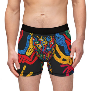 Vivid Artistic Men's Boxers | Colorful AOP Underwear, Trendy Sleepwear, Unique Gift, Festival Loungewear, Art-Inspired Fashion