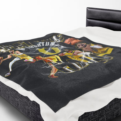 Sports Fan Velveteen Plush Blanket | Gift for Basketball Lovers, Cozy Throw, Unique Home Decor, Sports Gifts, Game Day Essentials